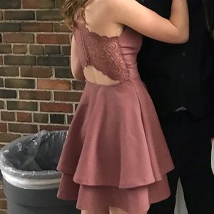 mauve party/ homecoming dress